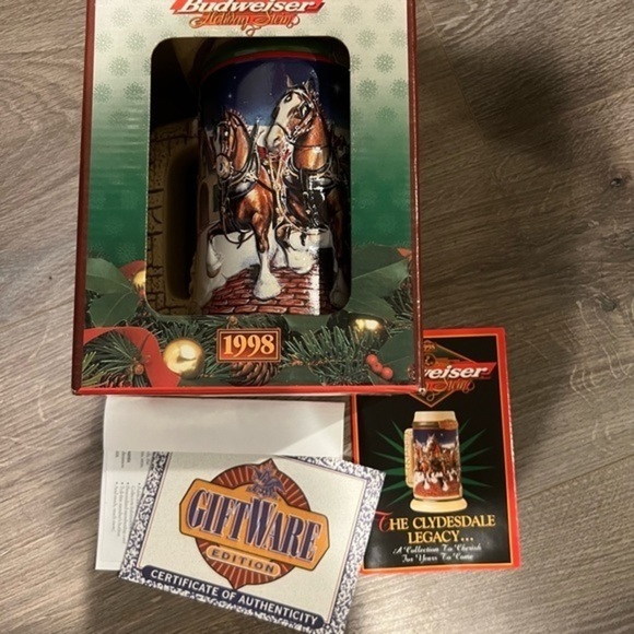 Budweiser Holiday Stein - Picture 5 of 6